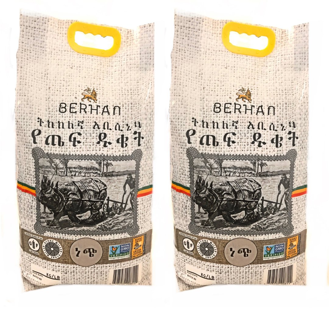 Ivory Teff Flour Pack- 2x20lb Bags - Berhan Teff